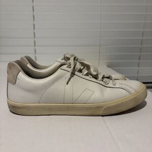 VEJA Esplar White Leather Sneaker Womens Size 10 Shoes Tonal Logo